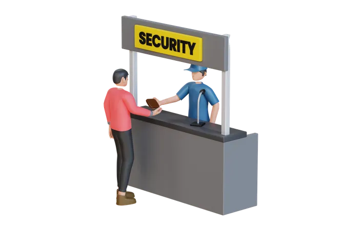 Security Guard  3D Icon