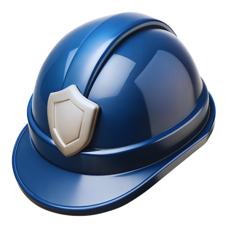 Security Helmet  3D Icon