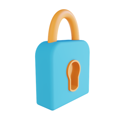 Security Lock  3D Illustration