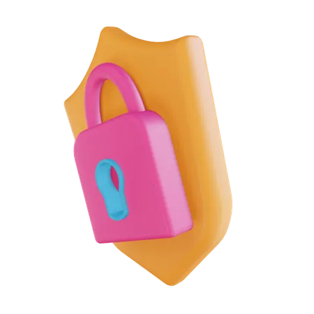 Security Lock  3D Illustration