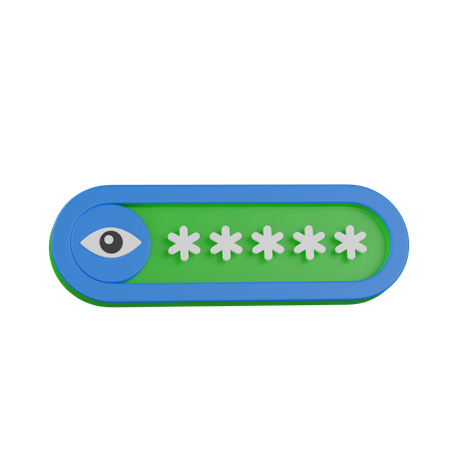 Seen password  3D Icon