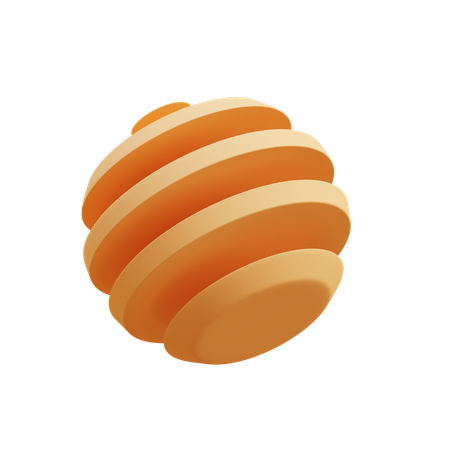 Segmented sphere  3D Icon