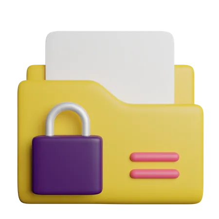 Seguridad de datos  3D Icon