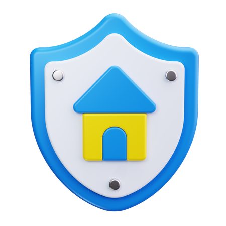 Seguridad de casa  3D Icon