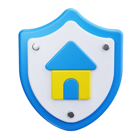 Seguridad de casa  3D Icon