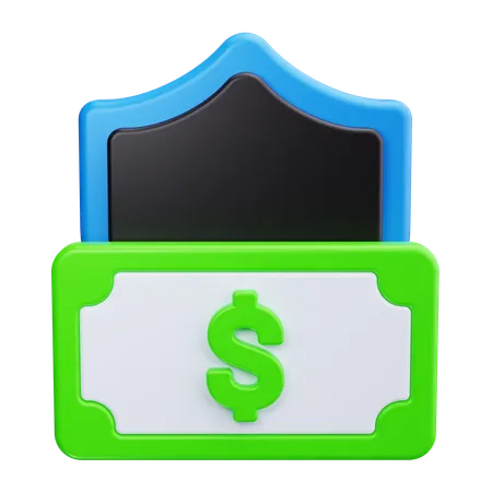 Seguridad financiera  3D Icon