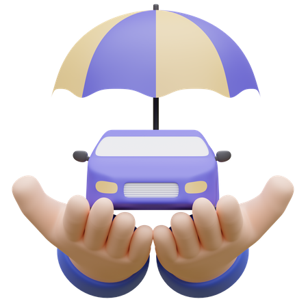 Seguro de automóvel  3D Icon