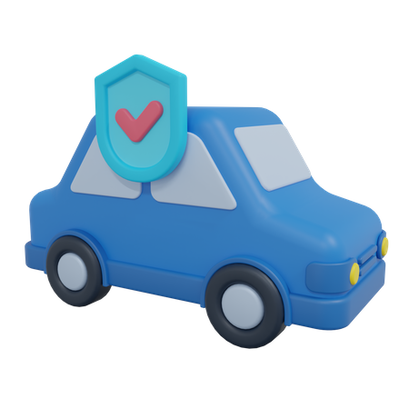 Seguro de automóvel  3D Icon