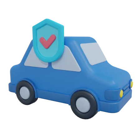 Seguro de automóvel  3D Icon