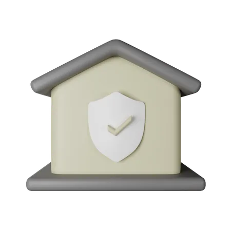 Seguro de hogar  3D Icon