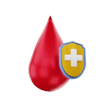 Seguro de sangre  3D Icon