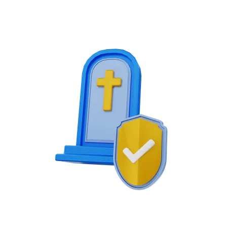 Seguro muerto  3D Icon