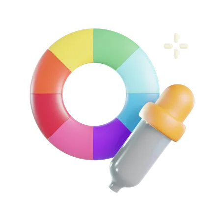 Selector de color  3D Icon