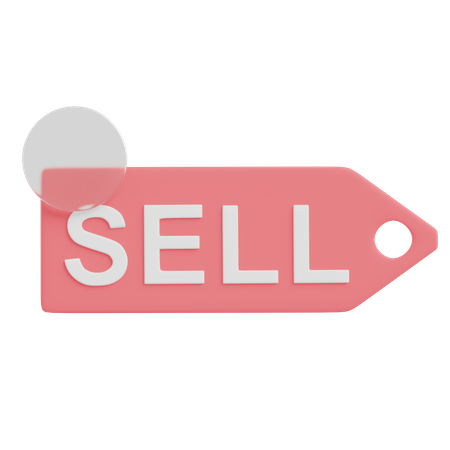 Sell Tag  3D Illustration