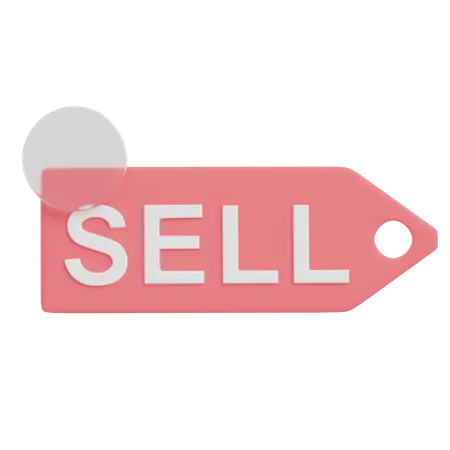 Sell Tag  3D Illustration