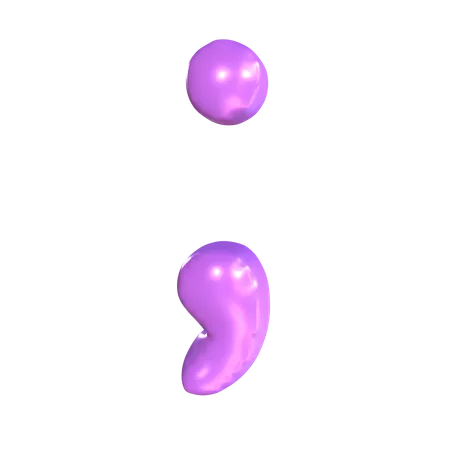 Semicolon  3D Icon