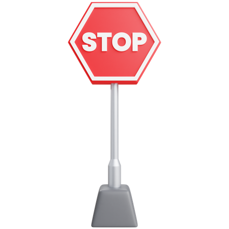 Señal de stop  3D Icon