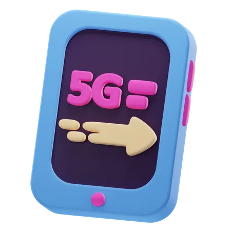 Señal móvil 5g  3D Icon