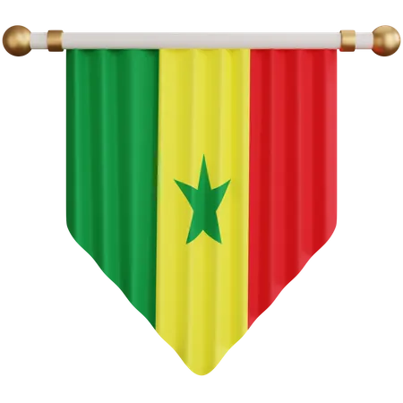 Senegal Flag  3D Icon