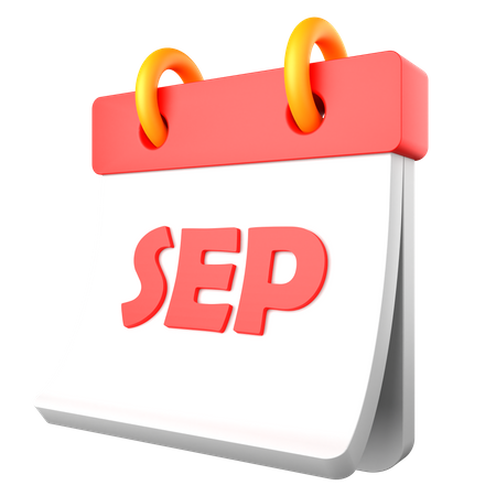 Septembre  3D Icon