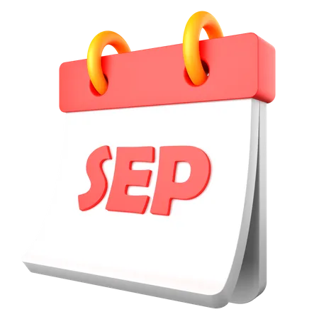 Septembre  3D Icon