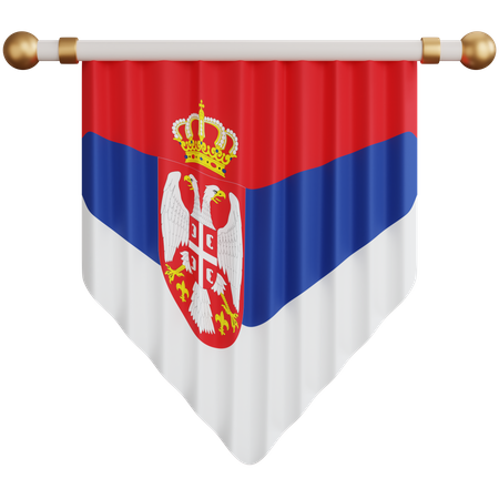 Serbia Flag  3D Icon