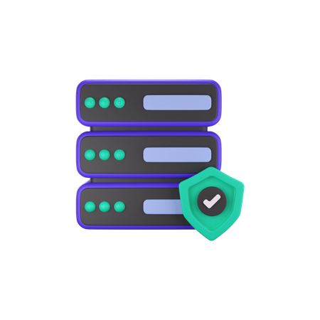 Server Protection  3D Icon