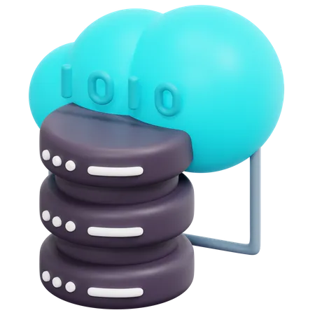 Serveur Cloud  3D Icon