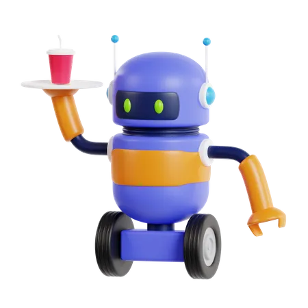 Serveur robotique  3D Icon