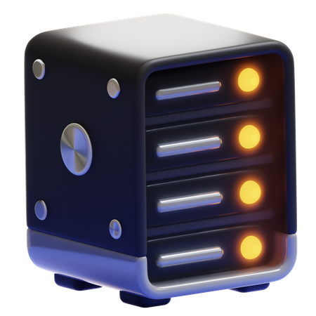 Servidor  3D Icon