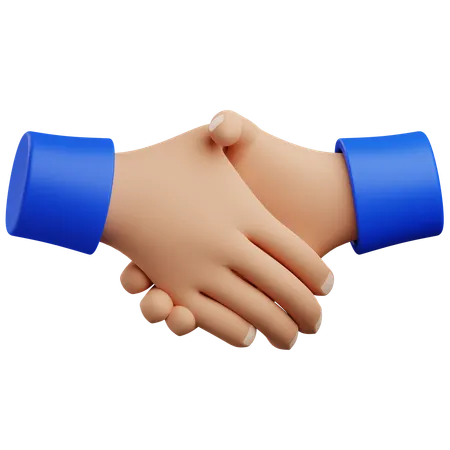 Shake hand hand gesture  3D Icon