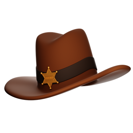 Sheriff Hat  3D Icon