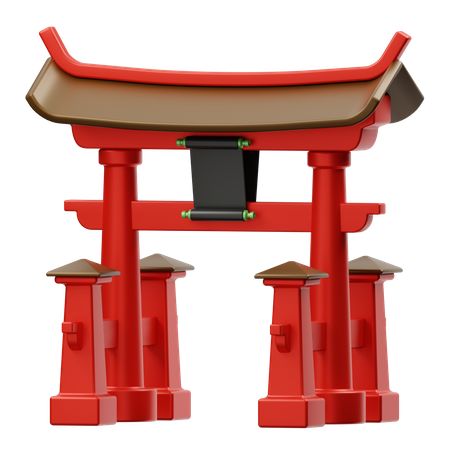 Shinto  3D Illustration