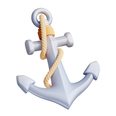 Ship Anchor  3D Illustration