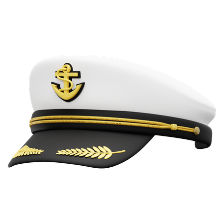 Ship Captain Hat  3D Icon