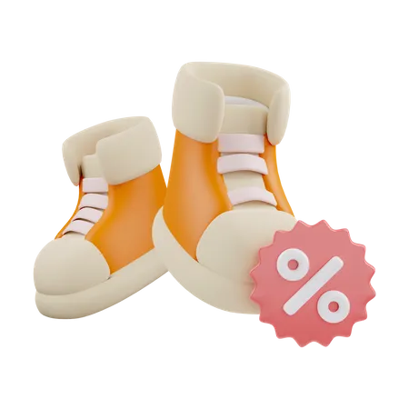 Shoe Discount  3D Icon