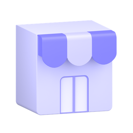 Shop  3D Icon