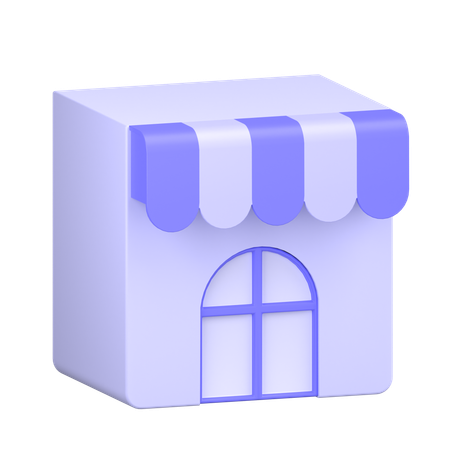 Shop  3D Icon