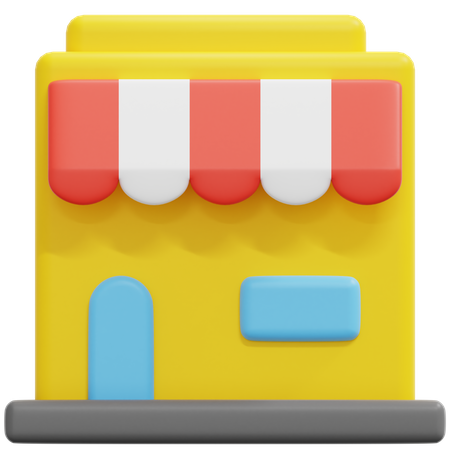 Shop  3D Icon