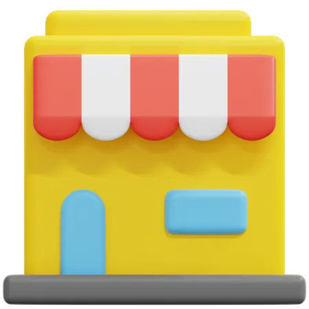 Shop  3D Icon