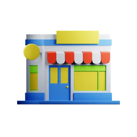 Shop  3D Icon