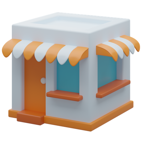 Shop  3D Icon