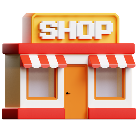 Shop  3D Illustration