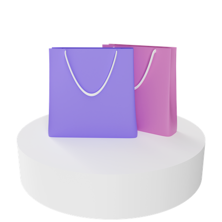 Shopping Bags  3D Illustration