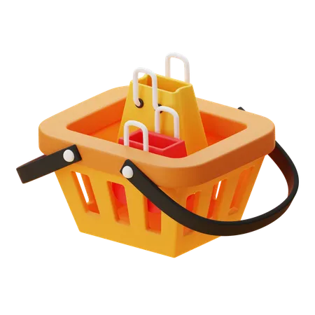 SHOPPING BASKET  3D Icon