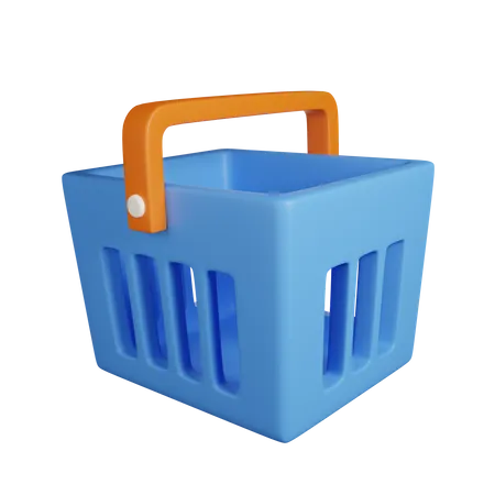 Shopping Basket 3D Icon  3D Icon