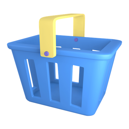 Shopping Basket  3D Illustration