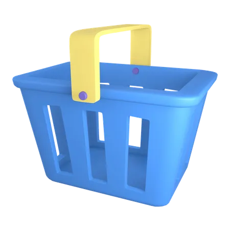 Shopping Basket  3D Illustration