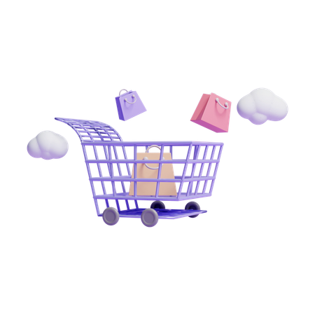 Shopping Cart  3D Icon