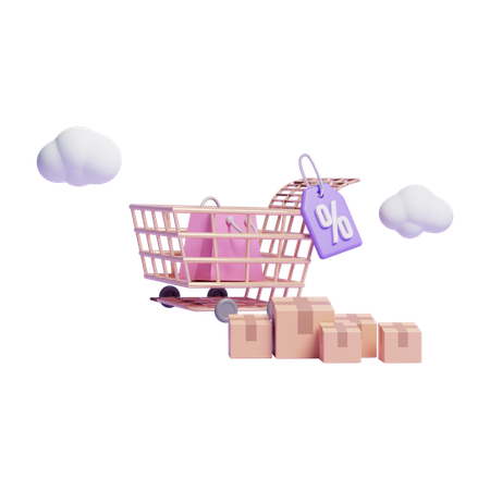 Shopping Cart  3D Icon